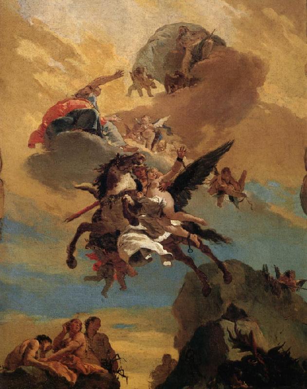Giovanni Battista Tiepolo Perseus and andromeda oil painting image